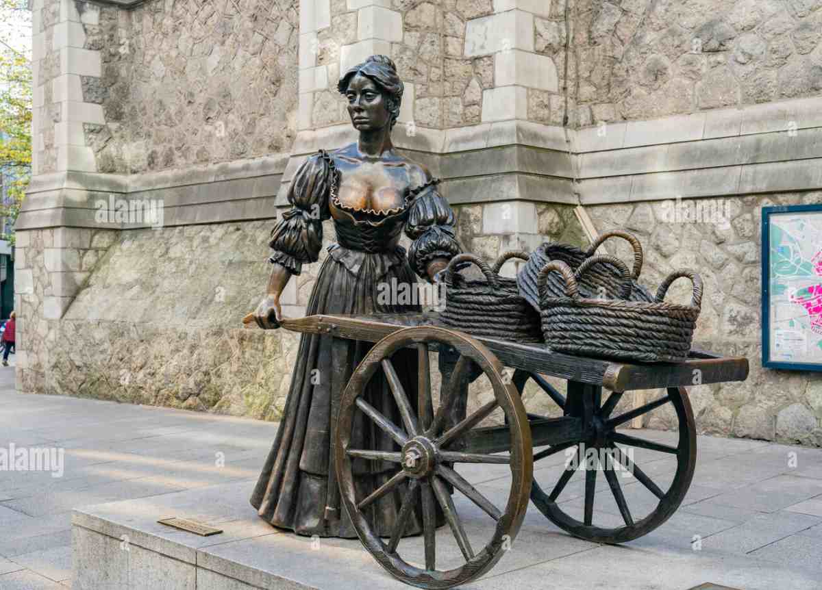 Mellfogdosás miatt szemérmesen - Őrt kapott a dublini Molly Malone szobor