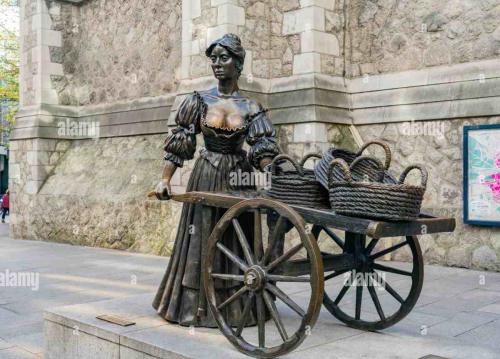 Mellfogdosás miatt szemérmesen - Őrt kapott a dublini Molly Malone szobor